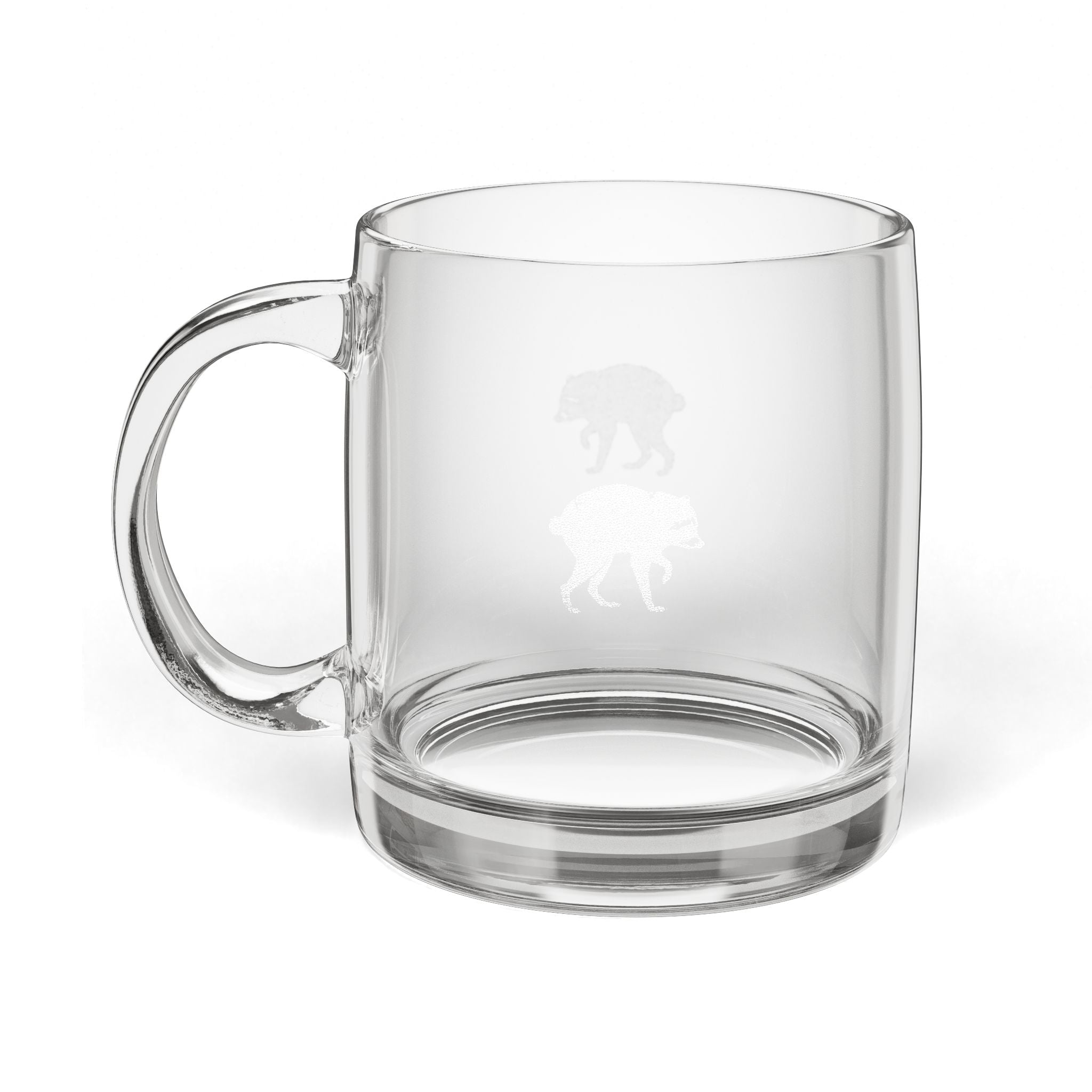 Jimothy Glass Coffee Mug, 12.25oz (Engraving)